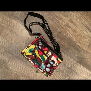 COPY - Romero Britto Yellow Brown Red Multi Crossbody